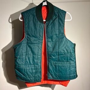 Reversible Green and Orange Vest